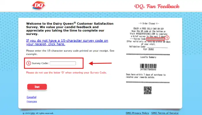 Screenshot of DQFan Feedback Survey Page Screenshot of DQFan Feedback Survey Page